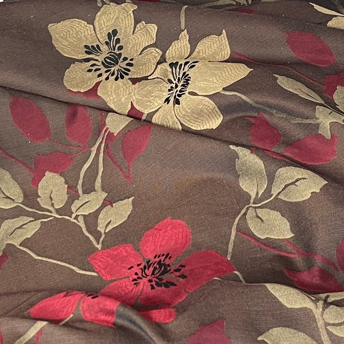 Floral curtain brocade fabric