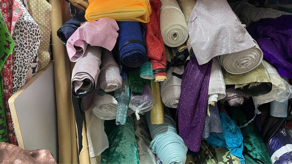100M Glitter MOONLIGHT Stretch Fabric Fabric Dress Party Draping Wholesale Job Lot - Bull Ring Fabrics