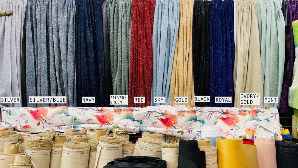 100m Wholesale Gold Glitter Backdrop Fabric Wedding Party Dress Bridal Costumes Draping 60" - Bull Ring Fabrics