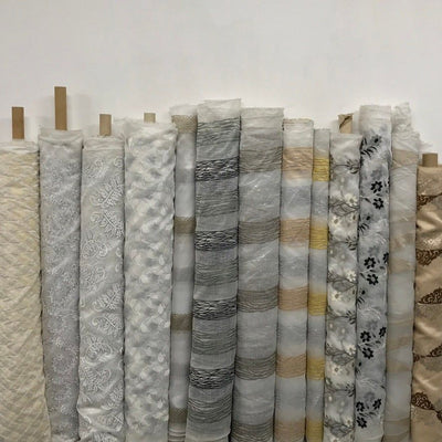 100m Wholesale Turkish Cotton Muslin Fabric Window Voile Draping 54" Job Lot - Bull Ring Fabrics