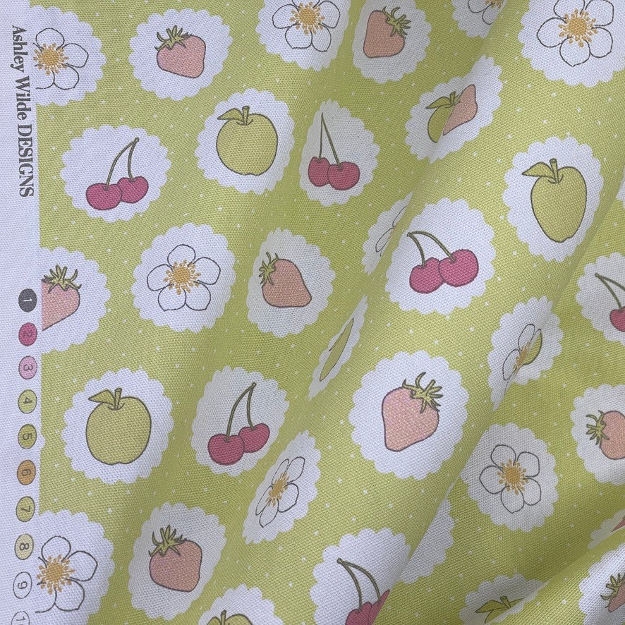 Ashley Wilde Fruits Print Cotton Fabric, Kitchen Curtains & Cushions 140cm - image 3 - Bull Ring Fabrics