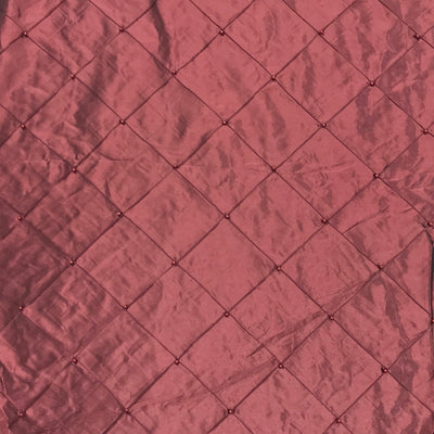 Dusky Pink Pearl Beaded Quilted Taffeta Fabric - Bull Ring Fabrics