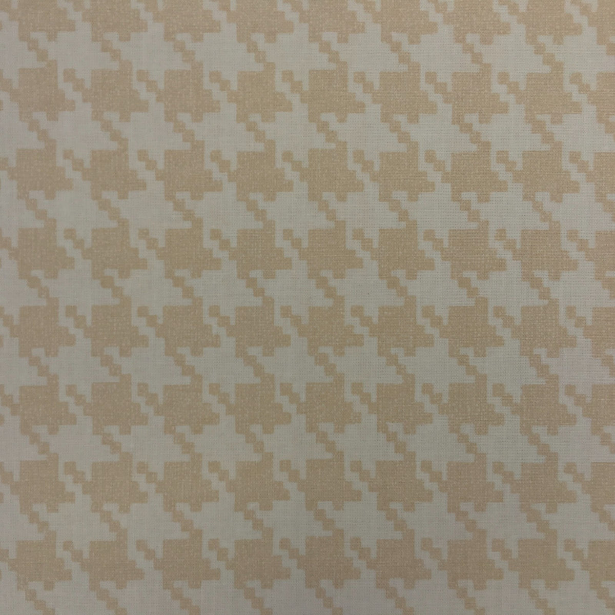 Cream Houndstooth Heavy Cotton Canvas Fabric, Ottilie Stevenson 140cm - image 2 - Bull Ring Fabrics