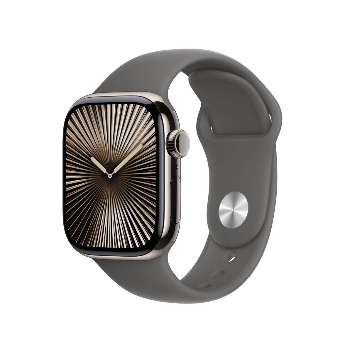 Apple Watch Series 10 GPS + Cellular, 42mm Titanium Case with Sport Band M/L - N