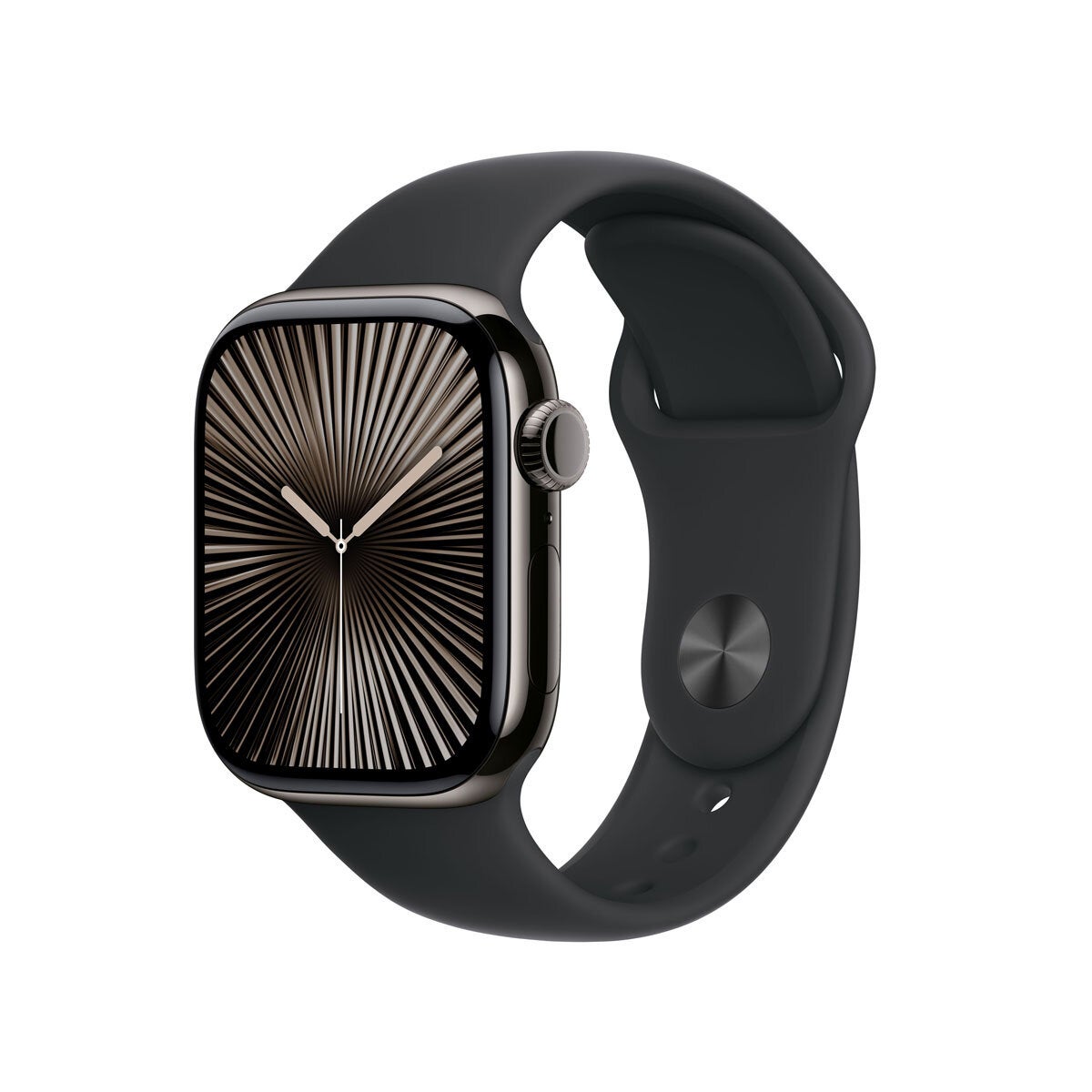 Apple Watch Series 10 GPS + Cellular, 42mm Titanium Case with Sport Band M/L