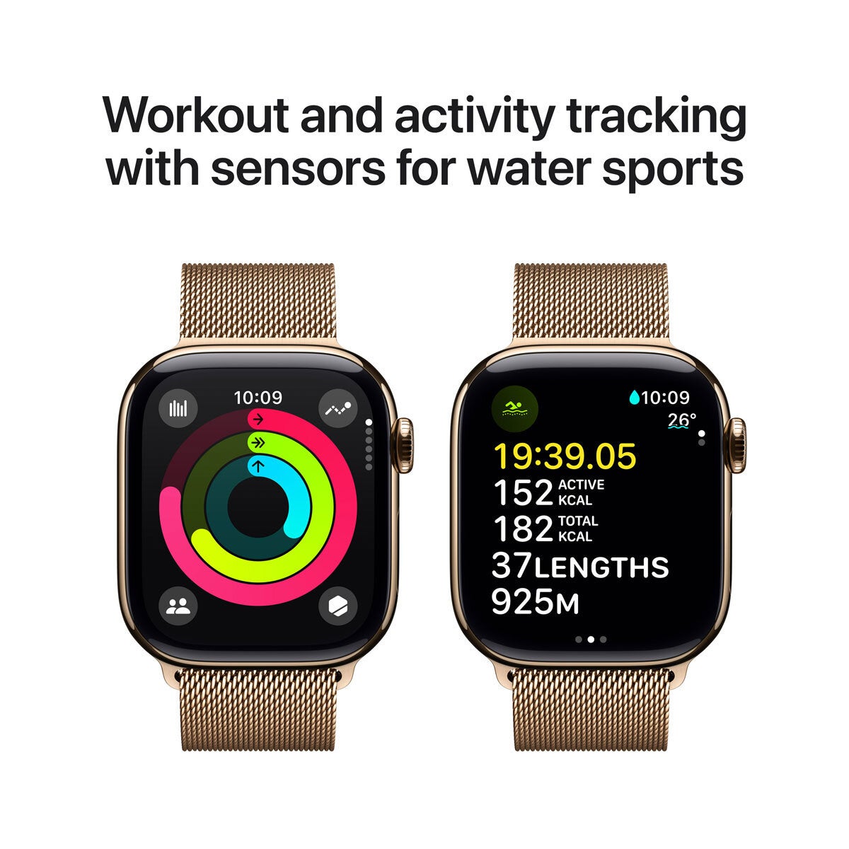 Apple Watch Series 10 GPS + Cellular, 46mm Titanium Case - M/L