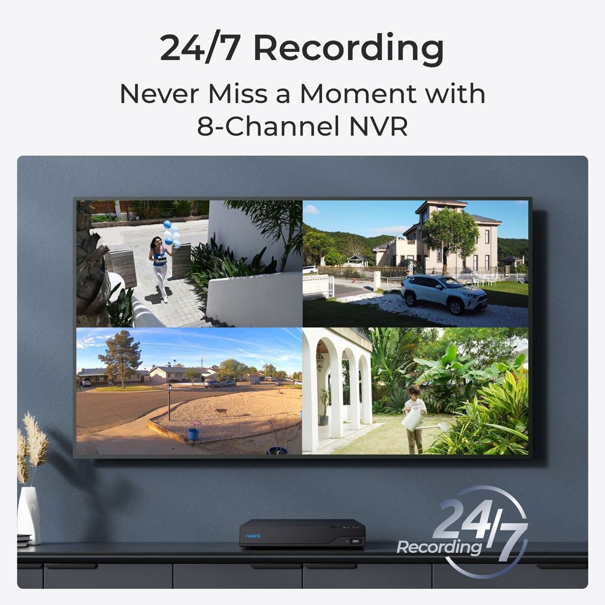 Reolink 8MP (4K) UHD NVR PoE AI Turret Add on Cam 4-Pack