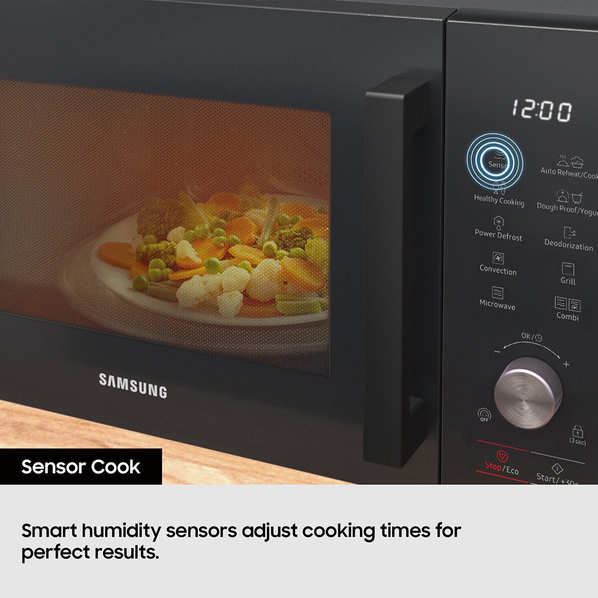 Samsung MS22M8254AK/E3 Built In 22L Microwave, in Black