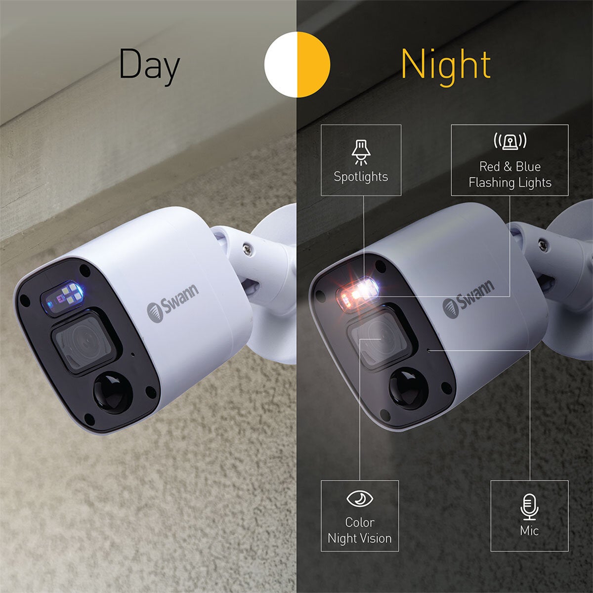 Swann 4MP (2K) DVR 8 x Channel / 4 x PRO-2KMQB Bullet Cameras with 1TB HDD, SWDVK-8468042KMQB-EU