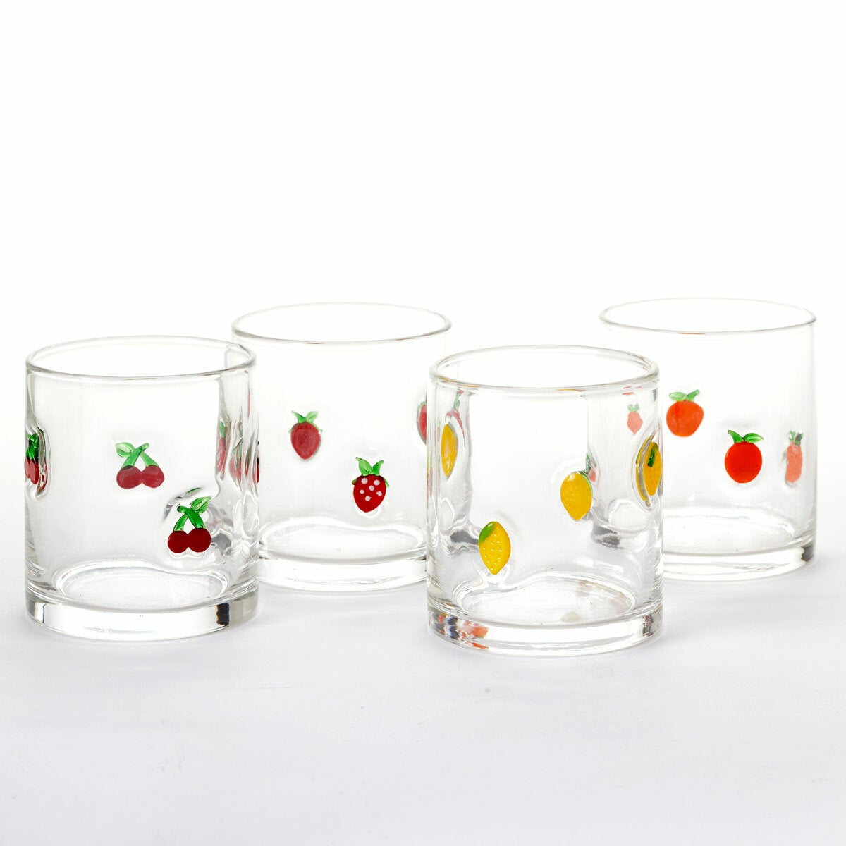Pandex Fruit Icon Glasses, 4 pack