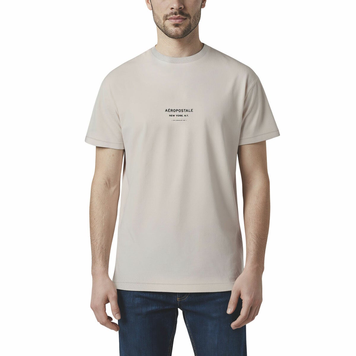 Aeropostale Men's T-Shirt - Bone