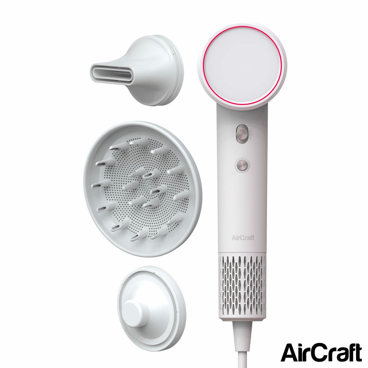 AirCraft Airmotion Hair Dryer with Diffuser - Snow White