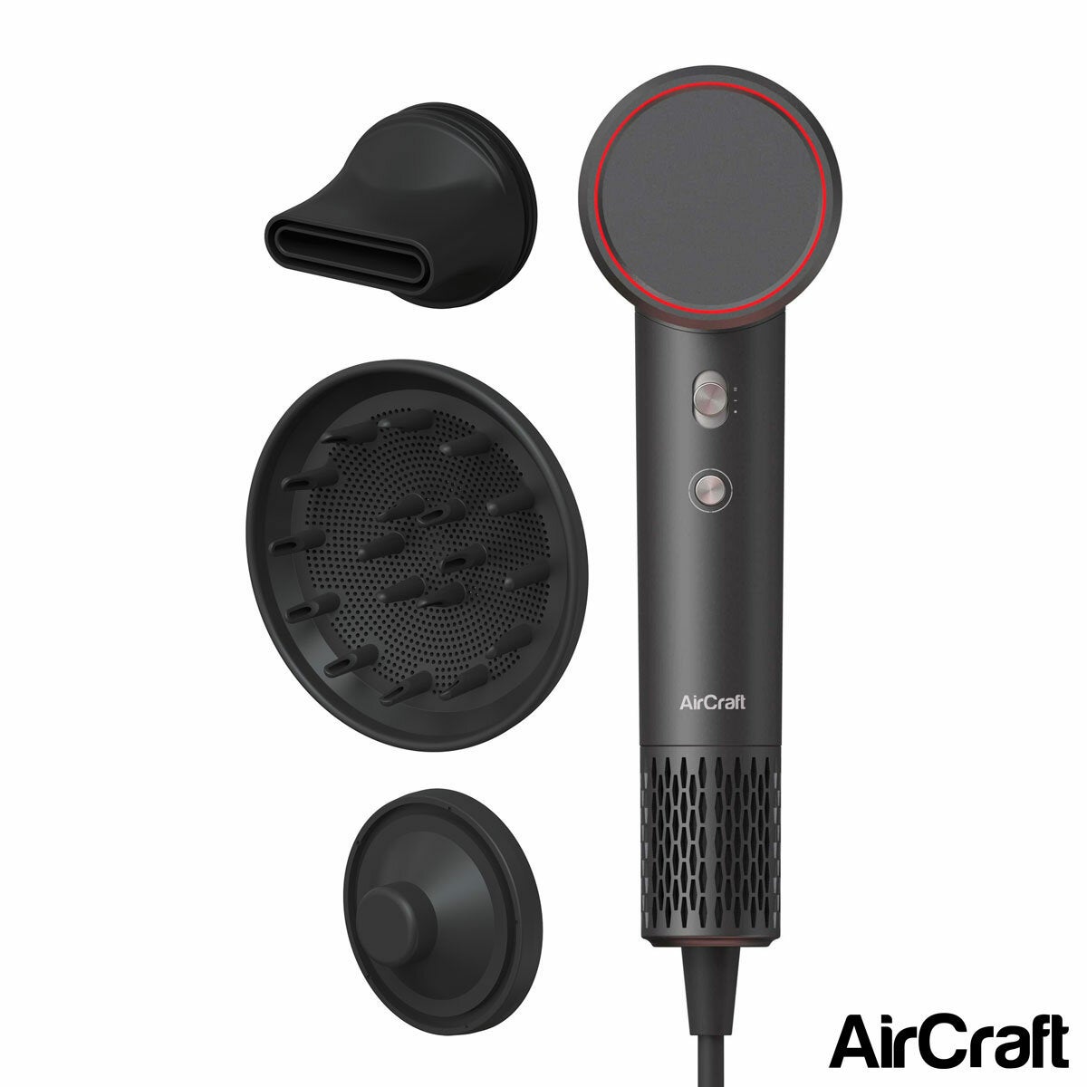 AirCraft Airmotion Hair Dryer with Diffuser - Grey