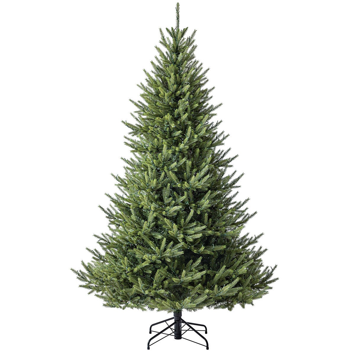 7.5 ft Pre-Lit Euro Style Artificial Christmas Tree