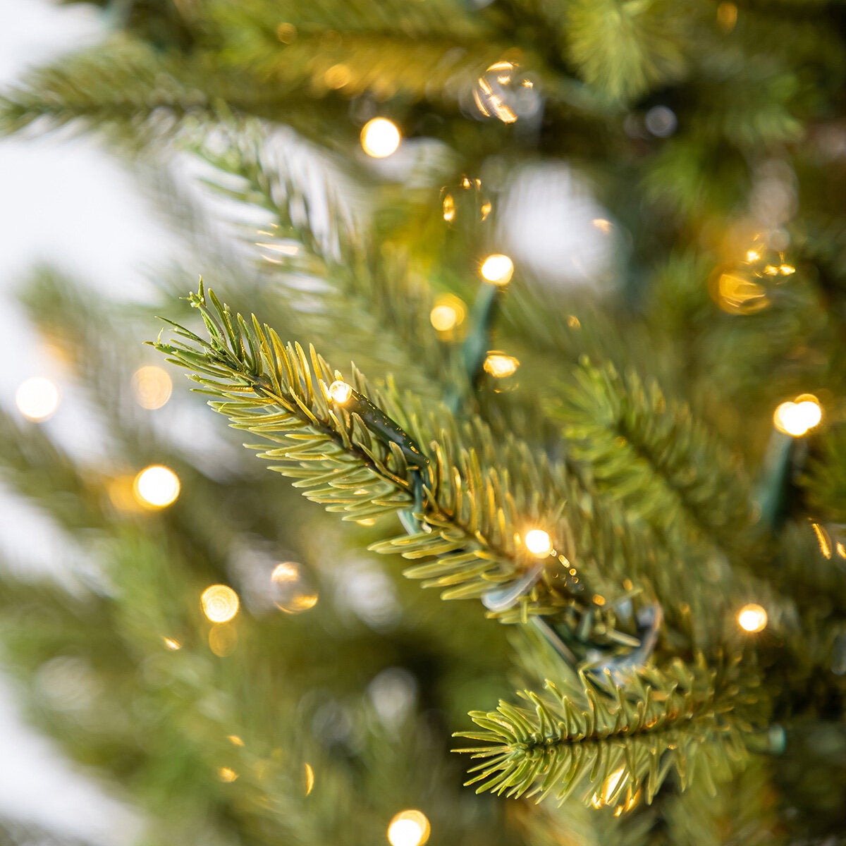 7.5 ft Pre-Lit Euro Style Artificial Christmas Tree