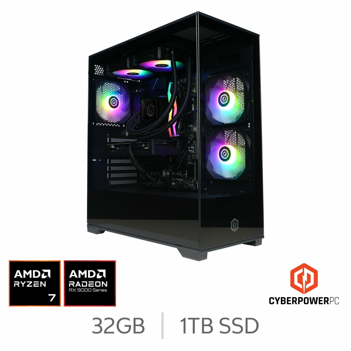 CyberPower AMD Ryzen 7 Gaming Desktop PC