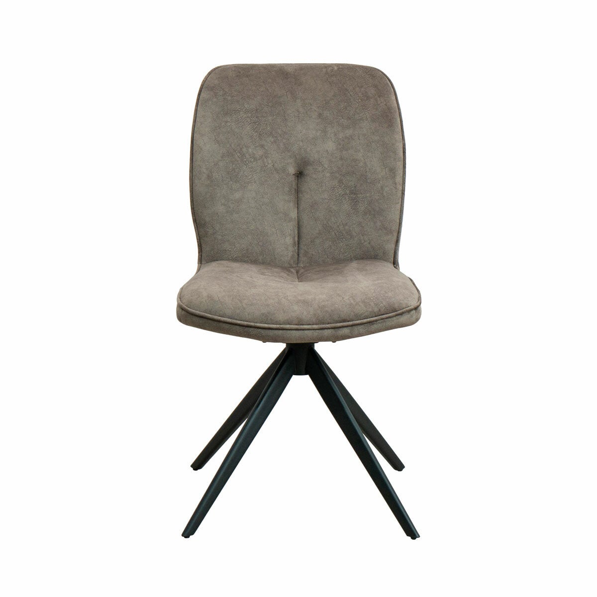 Albania Ceramic Extending Dining Table + 6 Grey Swivel Chairs (Seats 6-8)