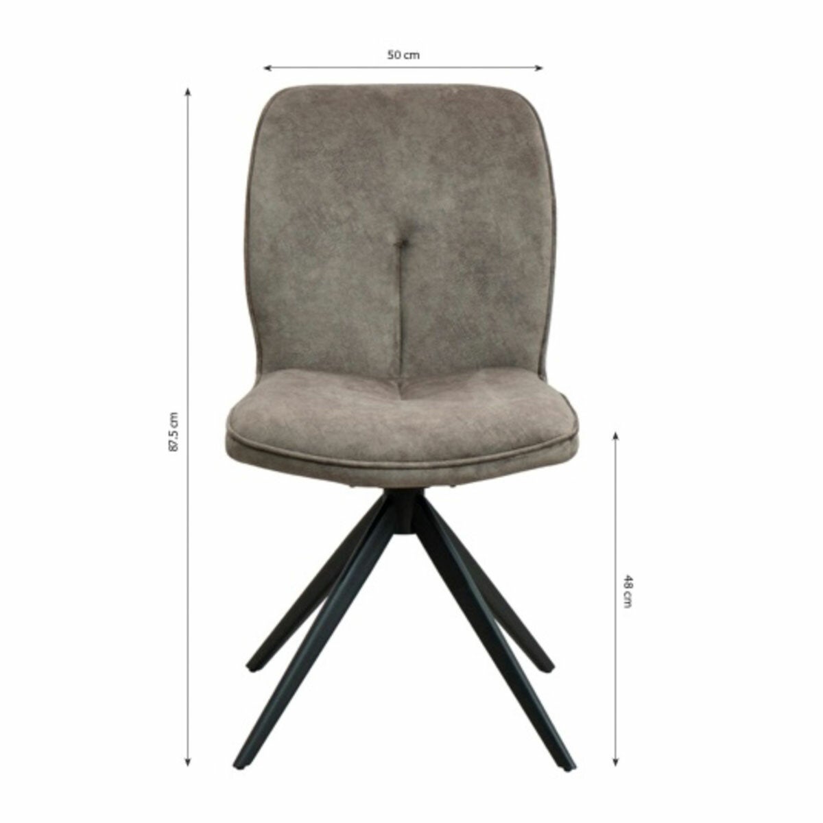 Albania Ceramic Extending Dining Table + 6 Grey Swivel Chairs (Seats 6-8)