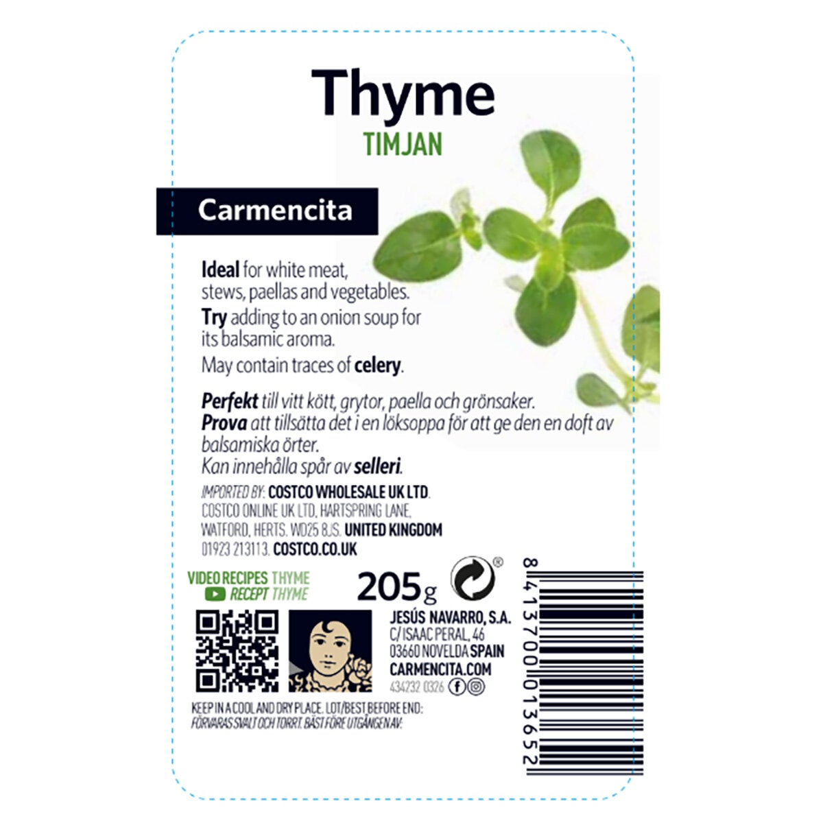 Carmencita Thyme, 205g