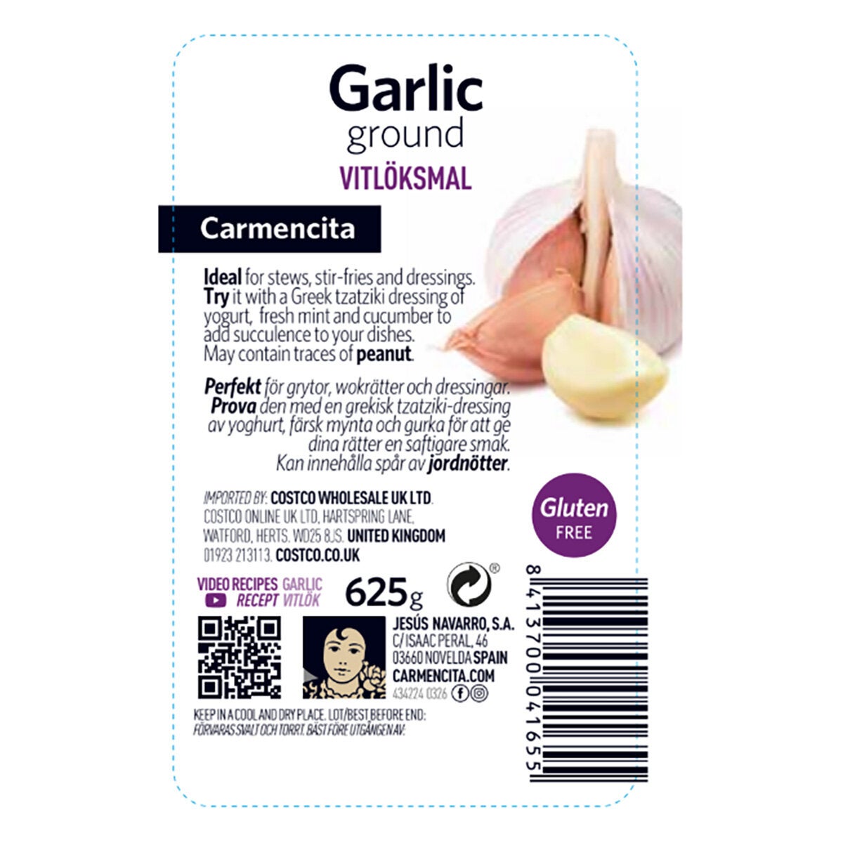 Carmencita Garlic Ground, 625g