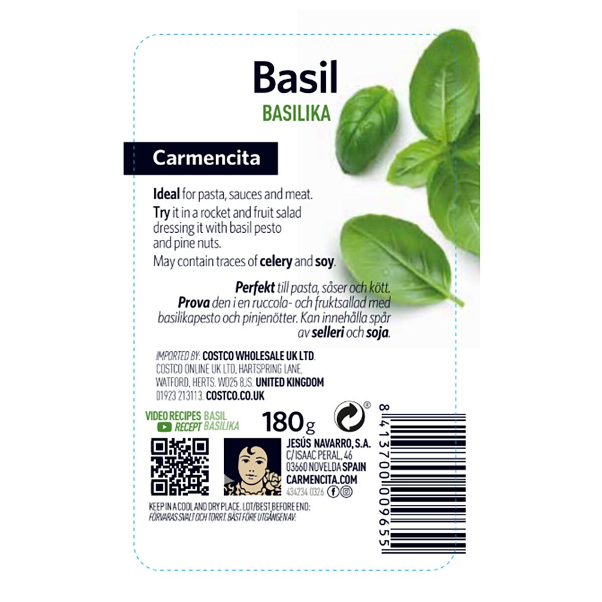 Carmencita Basil, 180g
