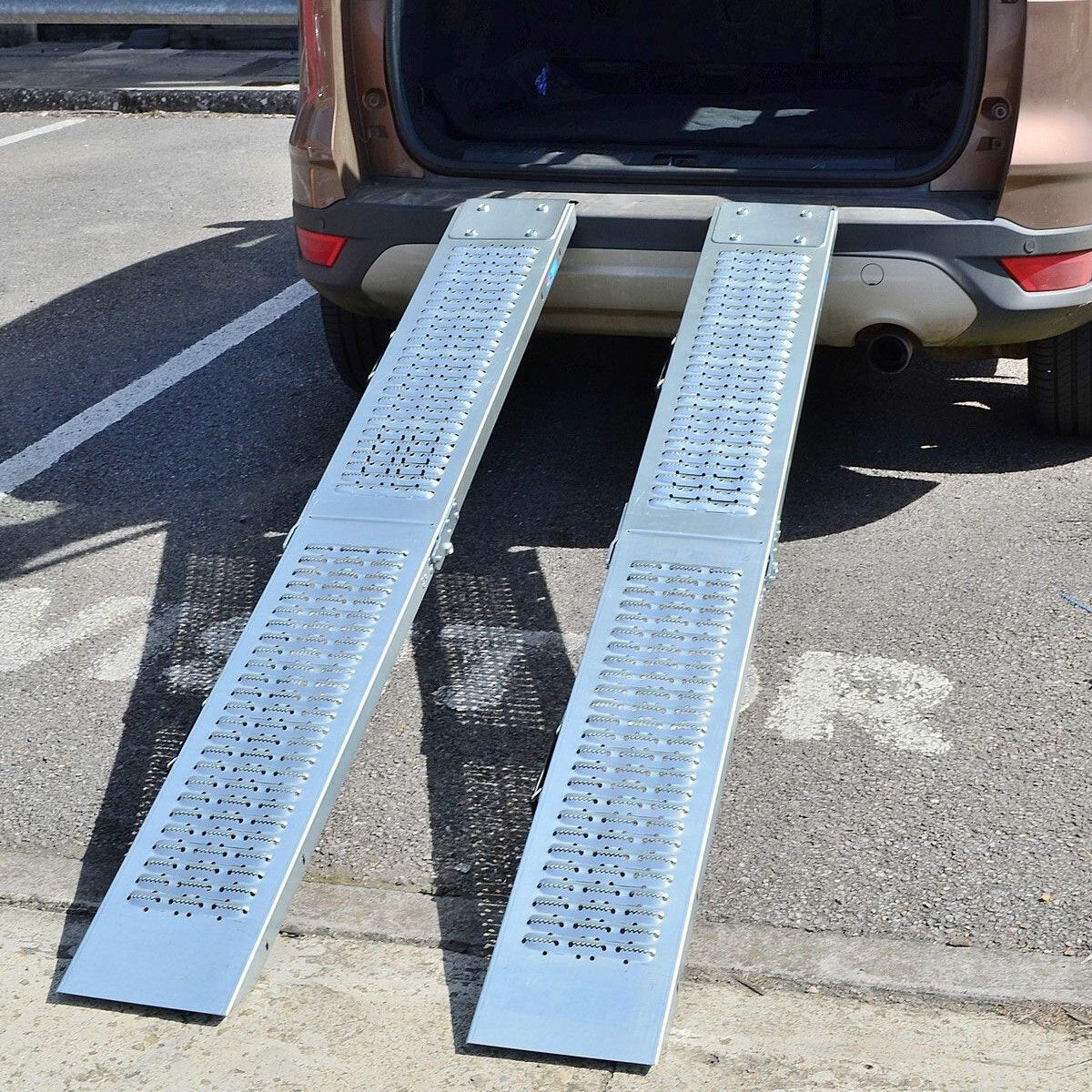 Hilka Galvanised Loading Ramps Folding