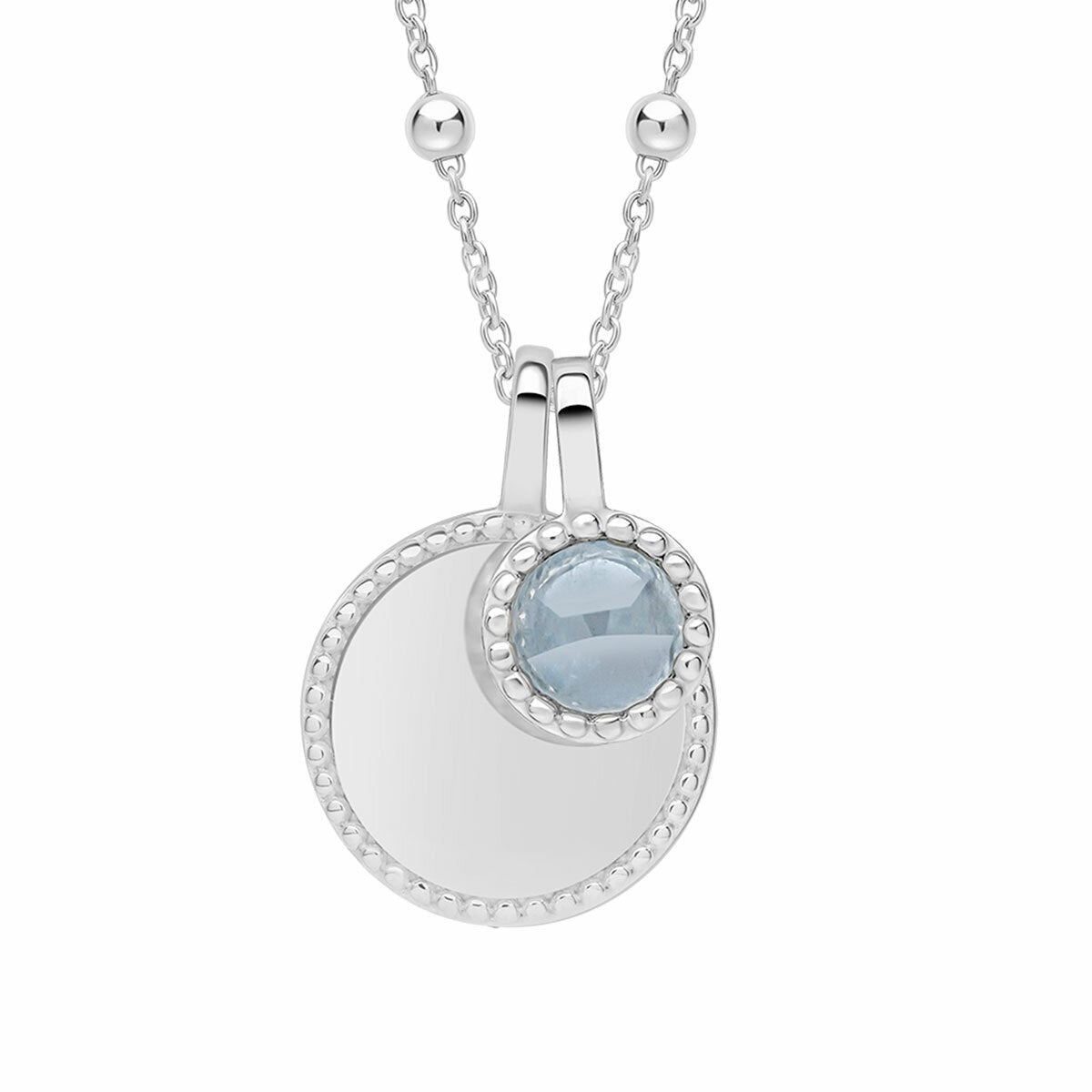 Beginnings Silver Birthstone Necklace