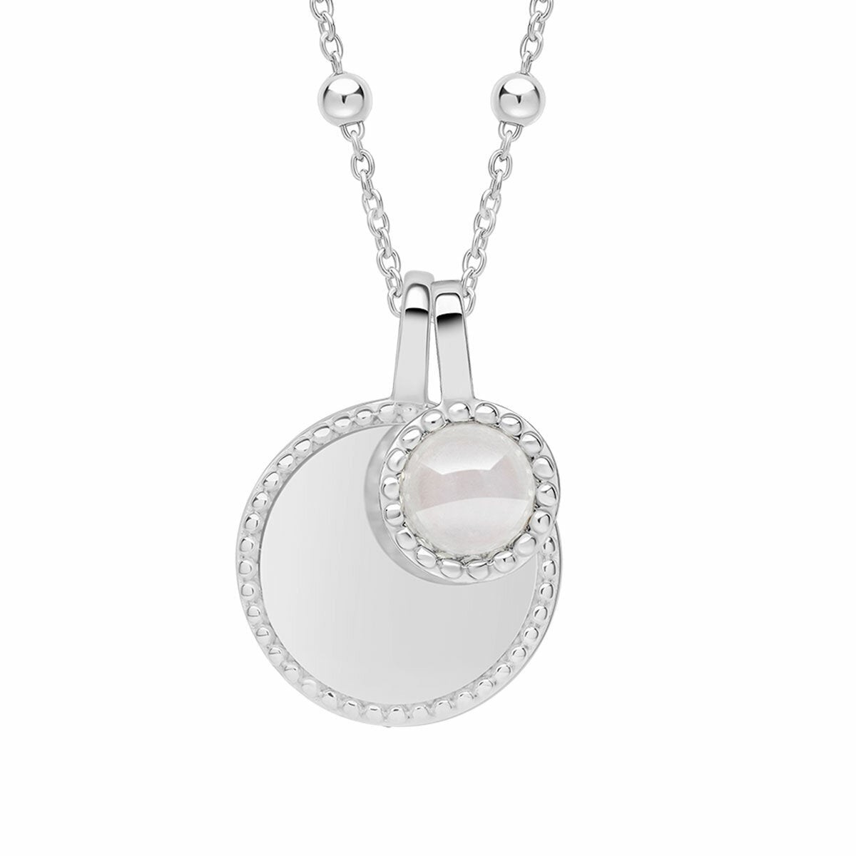 Beginnings Silver Birthstone Necklace