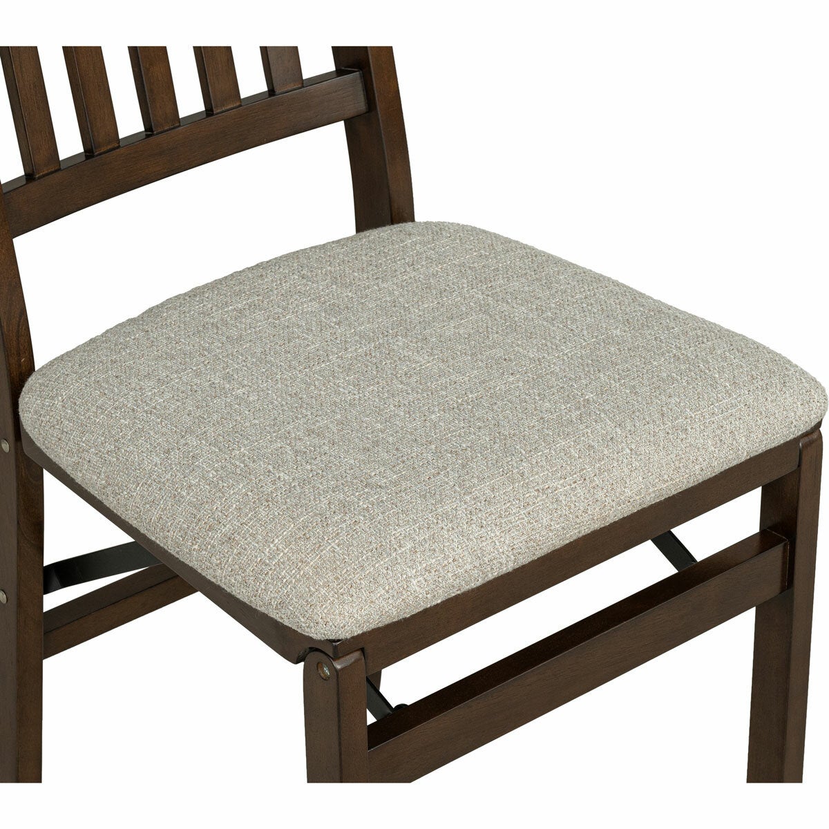 Stakmore Hardwood Upholstered Folding Chair, 2 Pack