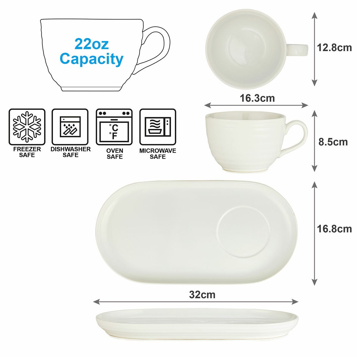 Signature Housewares Soup & Sandwich 4 Piece Set