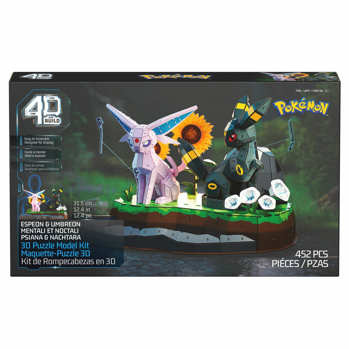 4D Build 3D Puzzle Model Kit (12+ Years) - Pokemon Espeon & Umbreon