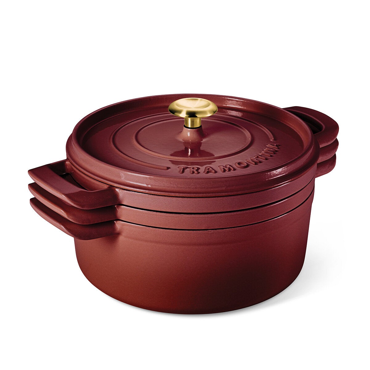 Tramontina Nested Cast Iron Set, 4 Piece in 2 Colour Sets