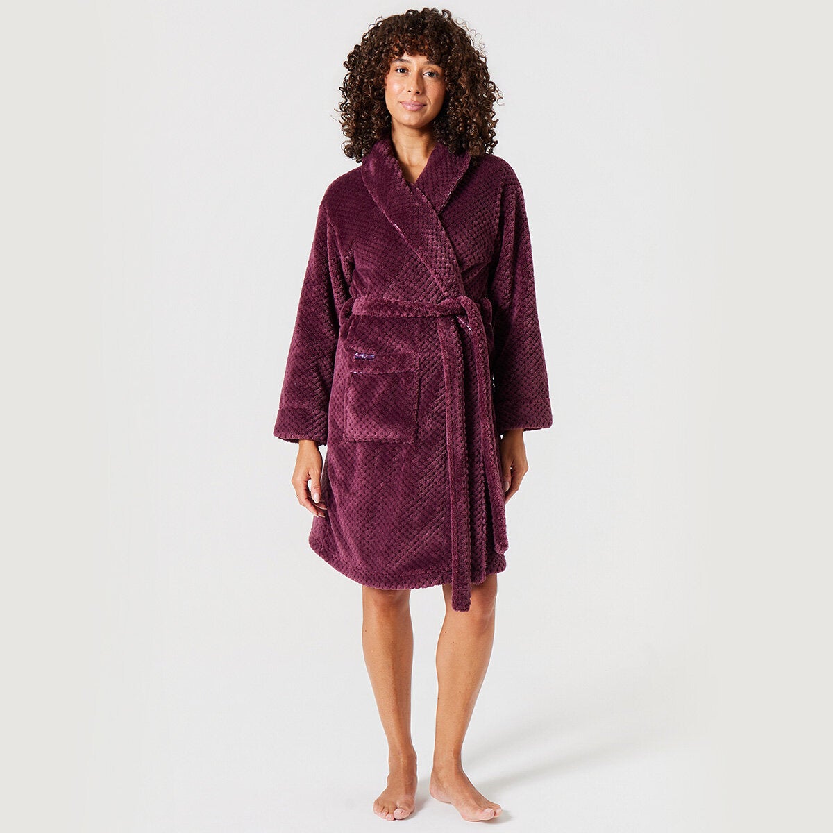 Ted Baker Women's Waffle Robe - Burgundy