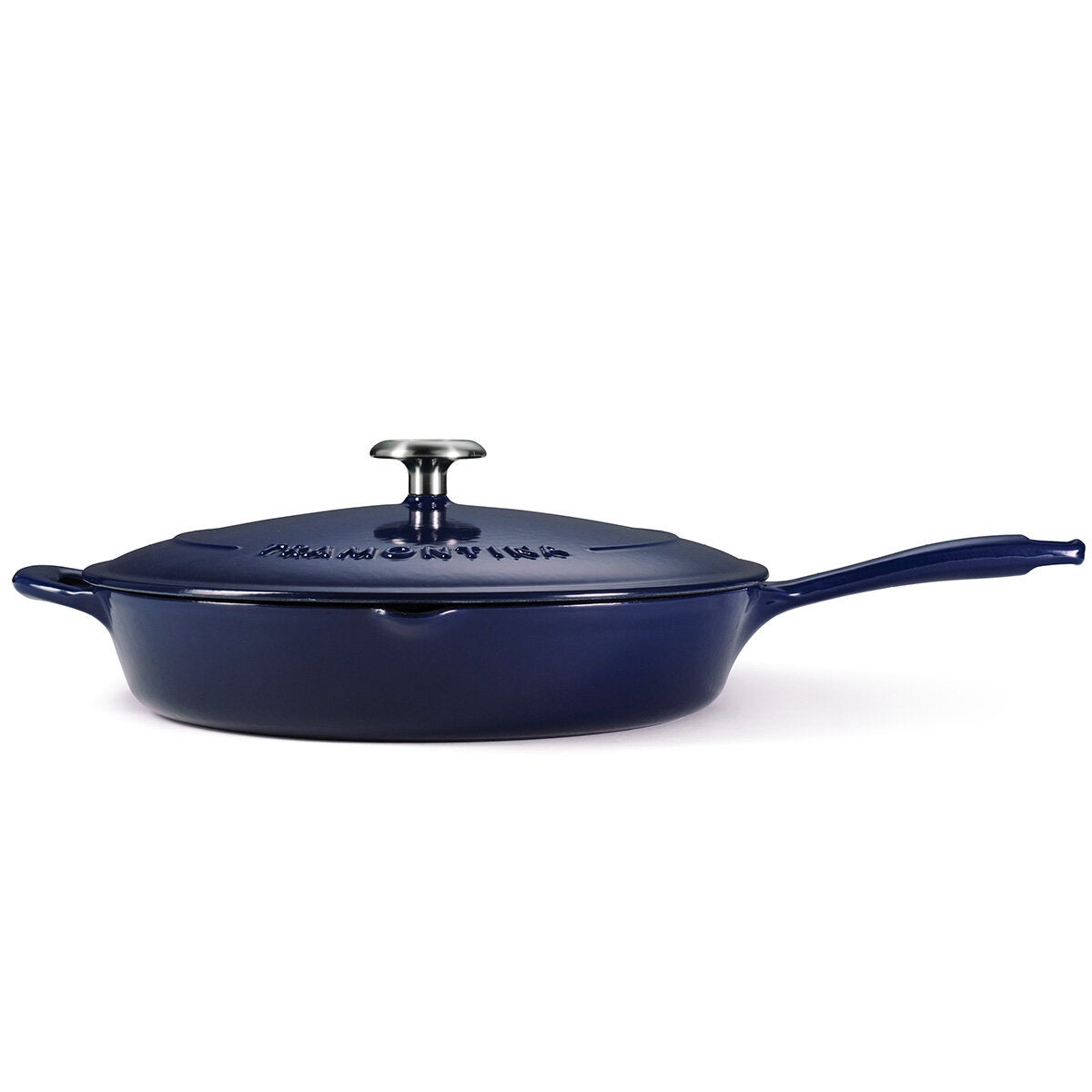 Tramontina Enamel Cast Iron Saute Pan with Lid, 30cm / 3.25L in 2 Colours