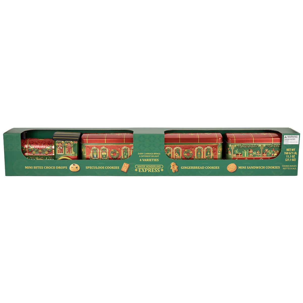 Winter Wonderland Express Train Assorted Biscuit Selection, 768g