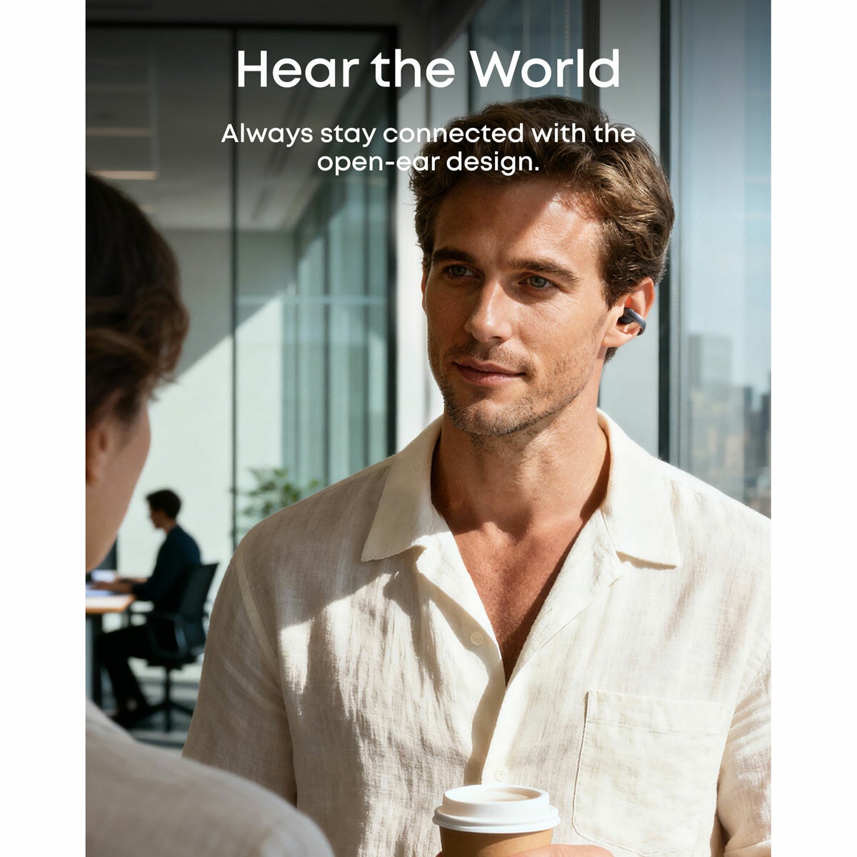 Soundcore AeroClip Wireless Open-Ear Clip-On Earbuds with Adaptive Comfort