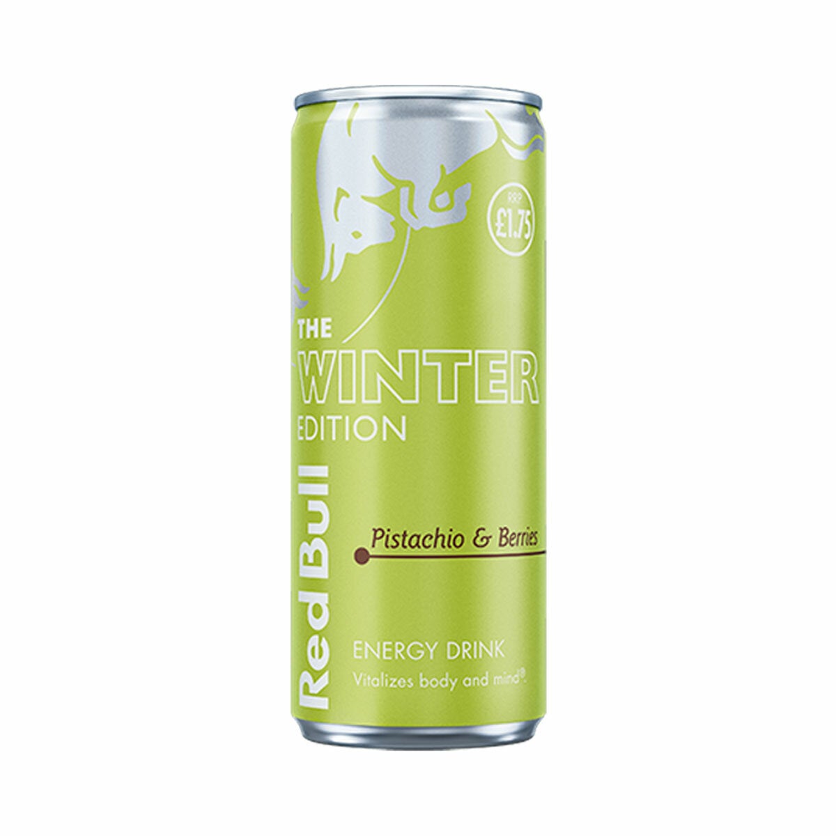 Red Bull Winter Edition, Pistachio & Berries PMP £1.75, 12 x 250ml