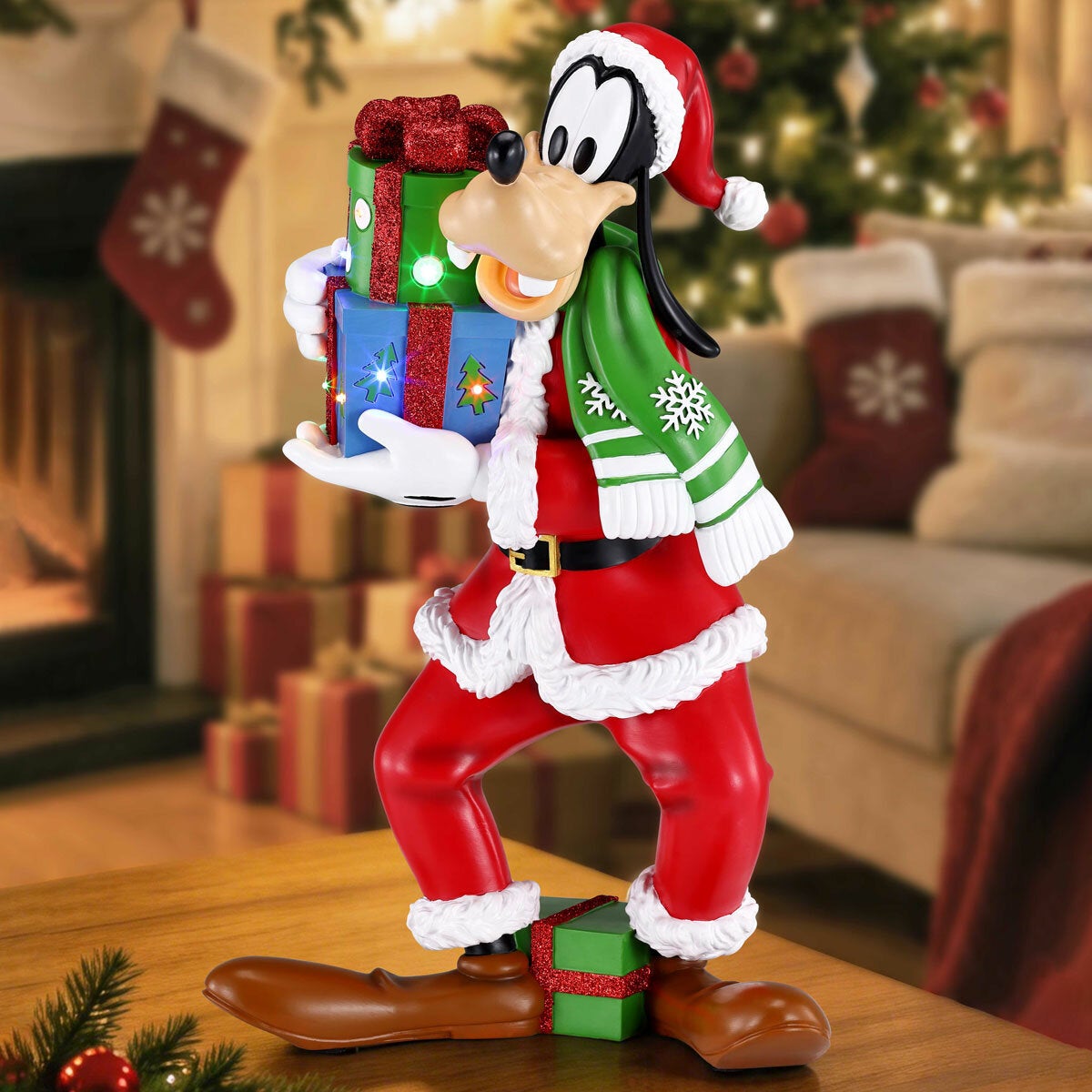 18" Disney Characters With Lights And Sounds - Christmas Disney Goofy With Light