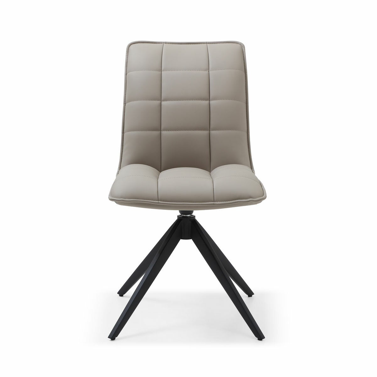 Indus Valley Skylar Taupe Faux Leather Dining Chair, 2 Pack
