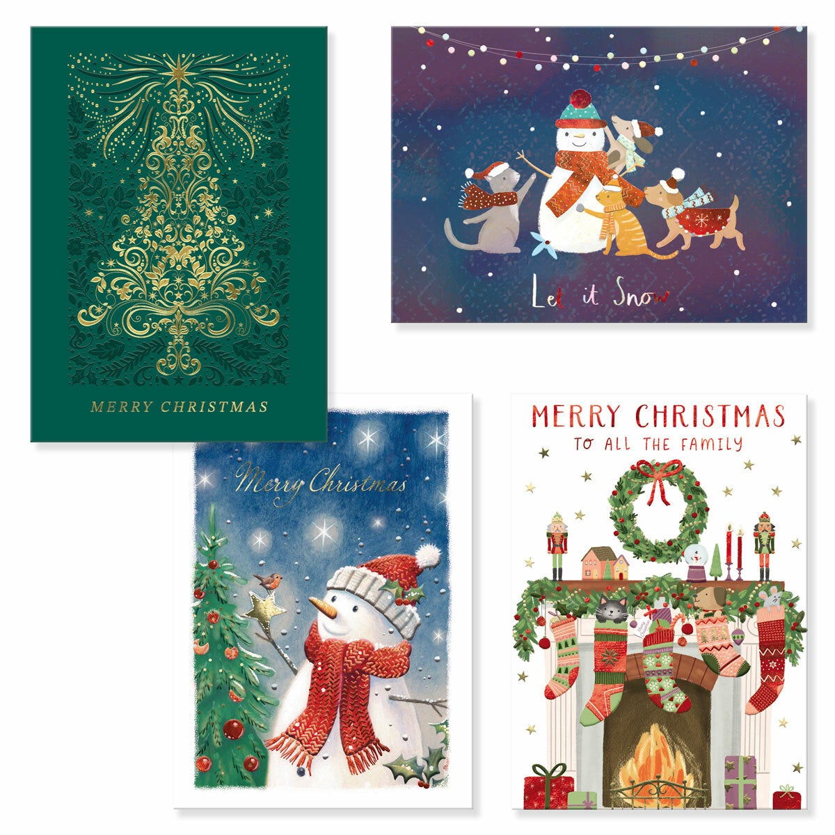 Tom Smith Premium Christmas Boxed Cards- 40 Count