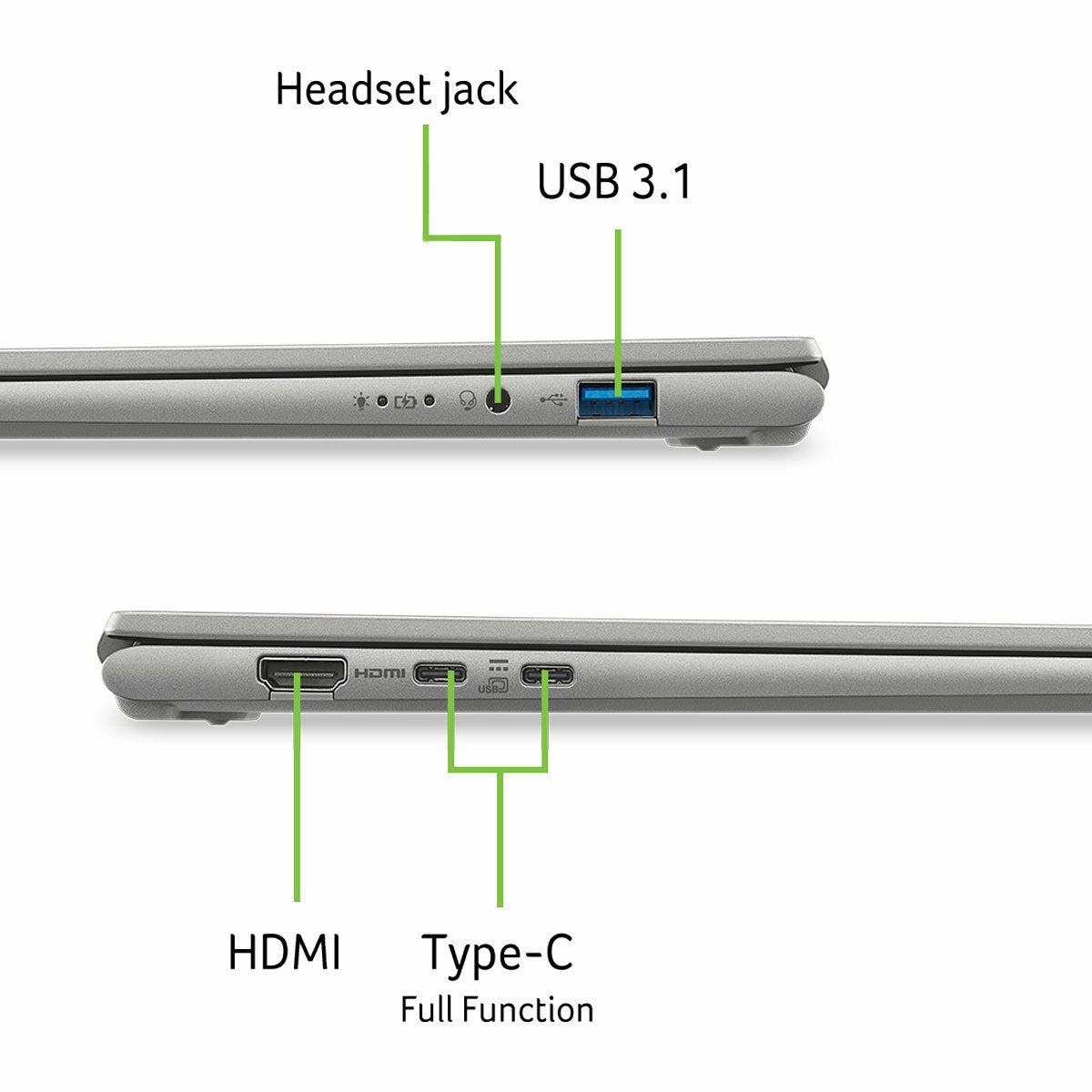 Acer Aspire Go 15, Snapdragon C, 8GB RAM, 128GB UFS, 15.6 Inch Laptop, NX.W3JEK.