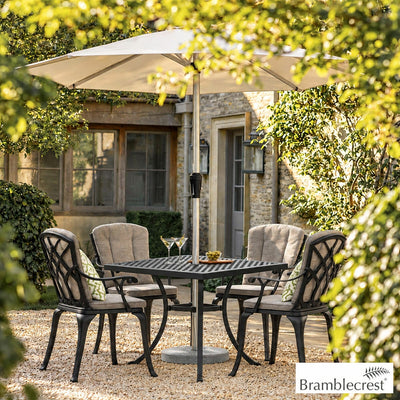 Bramblecrest Milan 5 Piece Dining Set in Black