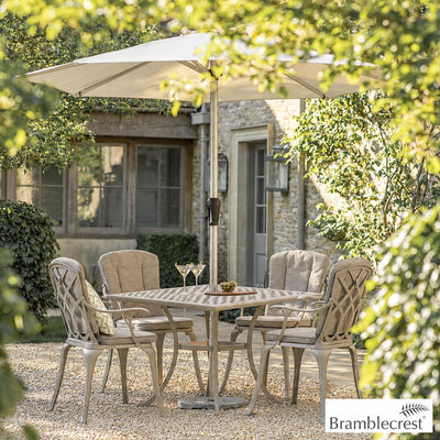 Bramblecrest Milan 5 Piece Dining Set in Stone