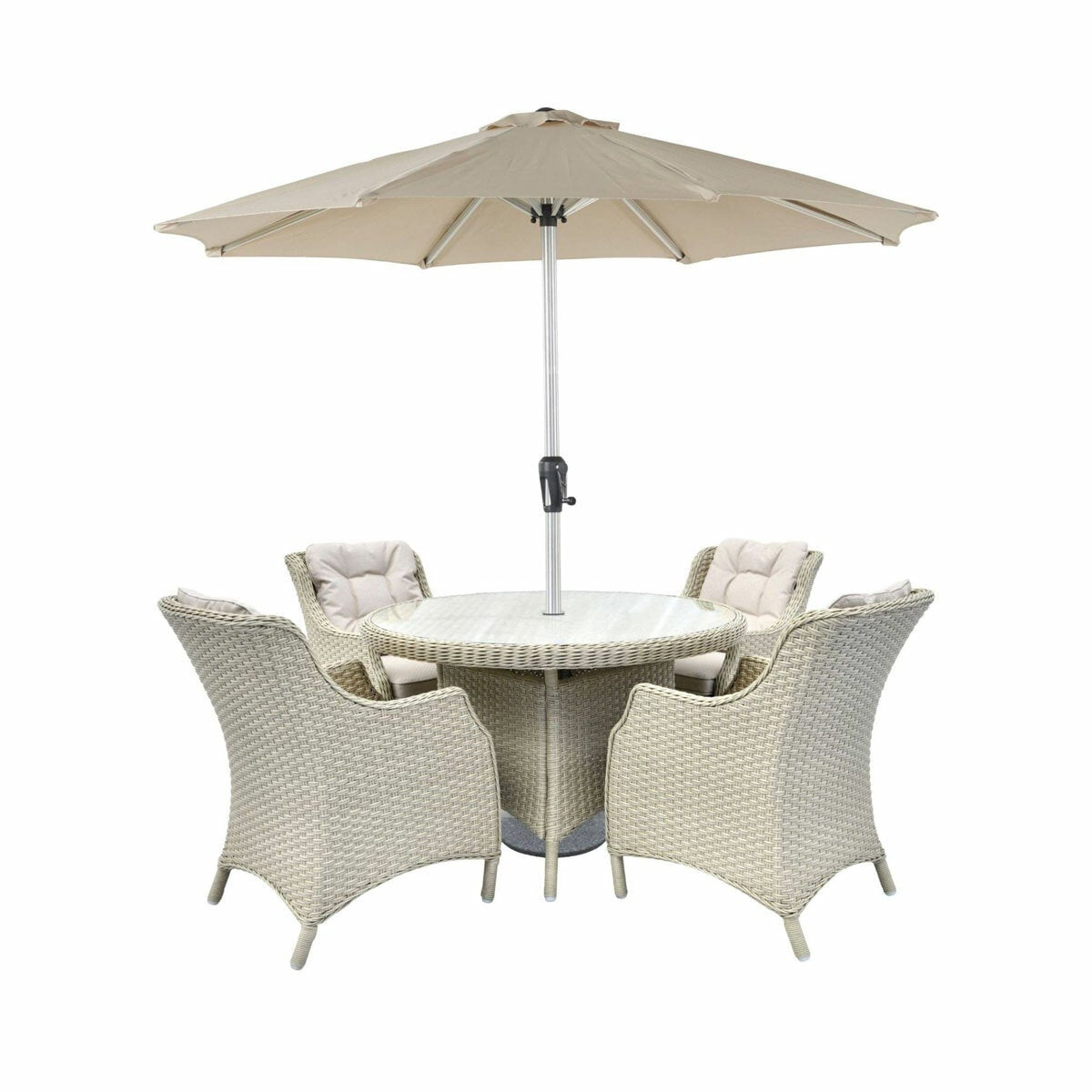 Bramblecrest Woodchester 5 Piece Patio Dining Set