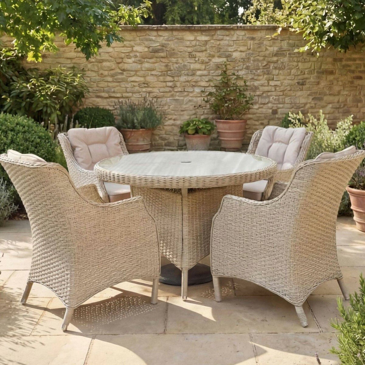 Bramblecrest Woodchester 5 Piece Patio Dining Set