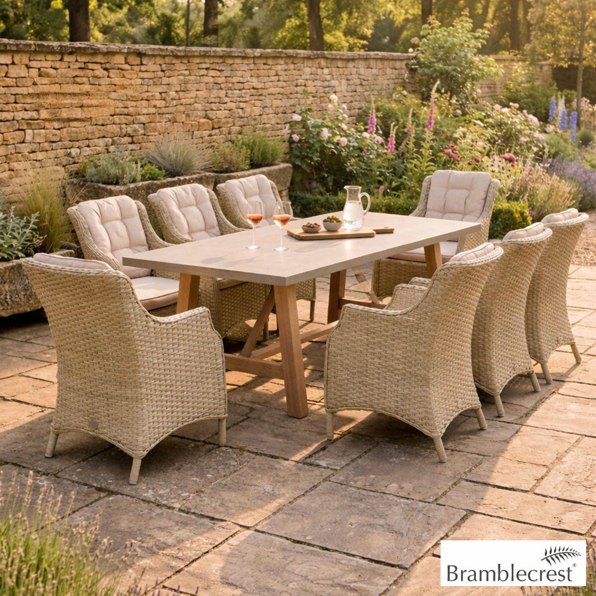 Bramblecrest Woodchester 9 Piece Dining Set