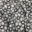 Little Carnival Abstract Tapestry Upholstery Curtain Fabric 140cm, Black/White