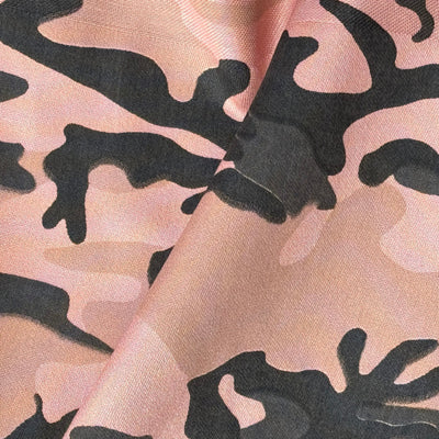 Army Camo 100% Cotton Drill Camouflage Dress Craft Fabric 137cm, Pink - Bull Ring Fabrics
