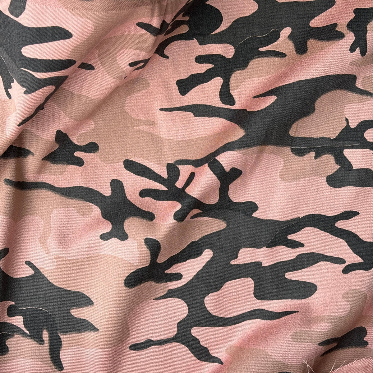 Army Camo 100% Cotton Drill Camouflage Dress Craft Fabric 137cm, Pink - Bull Ring Fabrics