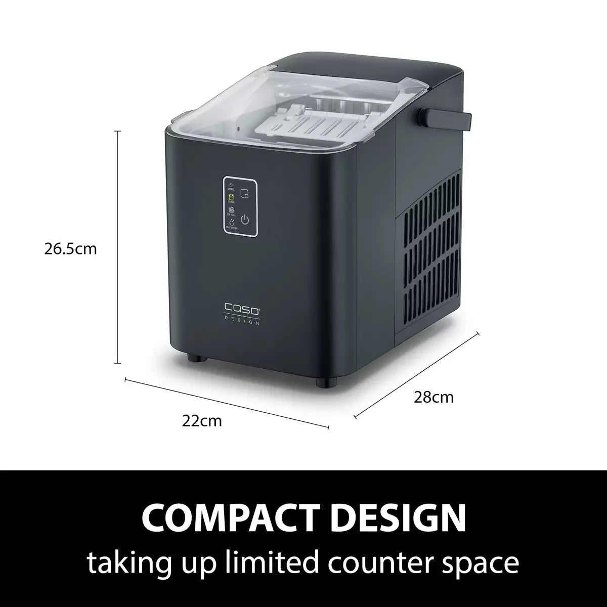CASO Design IceChef Compact Ice Cube Maker Mocktails Ice Tea - Bull Ring Fabrics